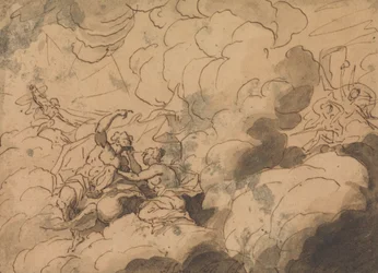 Ilustración de la Ilíada de Homero