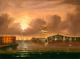 Cielo amenazante, Bahía de Nueva York