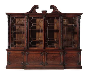 Una librería de frente roto de Jorge III