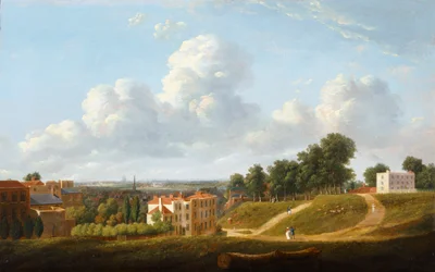 Vista de Crooms Hill con vistas a Hyde Vale, después de 1824 (óleo sobre lienzo)