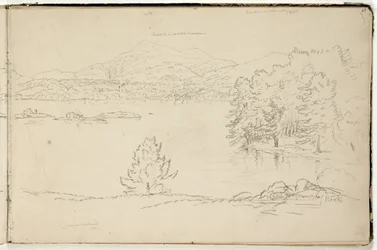 Hoosick o Montaña Saddle y Lago cerca de Pittsfield, c.1832