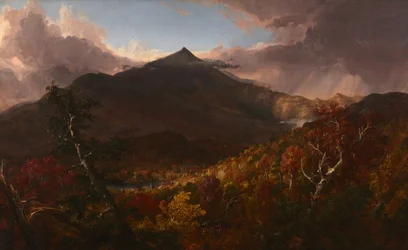 Vista de la Montaña Schroon, Condado de Essex, Nueva York, Después de una Tormenta
