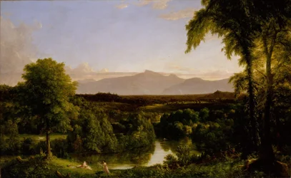 Vista de las montañas Catskill - Principios de otoño, 1836-37