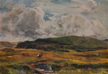 Un camino sobre los campos
