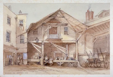 Blossoms Inn, Lawrence Lane, Ciudad de Londres, 1854