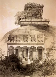 Cueva con Vimana Estructural, Mahavellipore