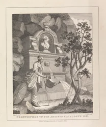 Frontispicio del catálogo del artista, 1761