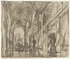 Interior de una iglesia en Roma