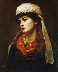 Una chica de Newlyn, 1889