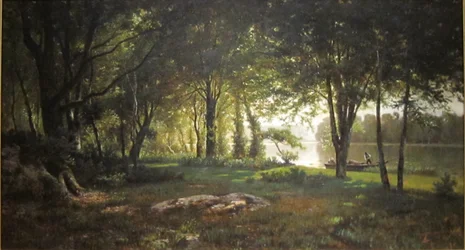 Paisaje, río y bosque
