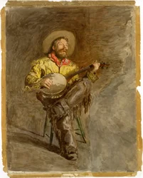 Vaquero cantando, c.1892 (acuarela)