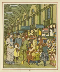 Gente comprando en una galería