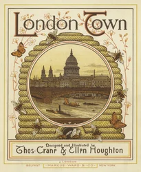 Vista del río Támesis con la Catedral de San Pablo al fondo