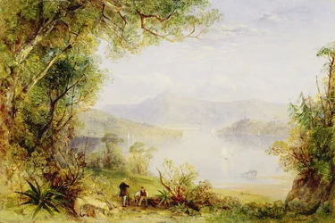 Vista del río Hudson, c.1840-45