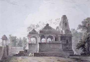 Un templo hindú en el fuerte de Rohtas, Bihar