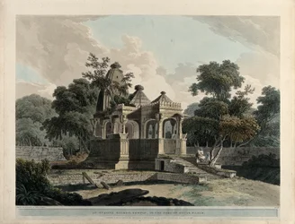 Un antiguo templo hindú, en el fuerte de Rotas, Bahar