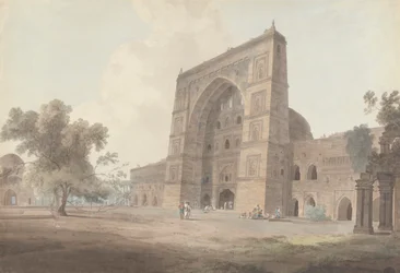 Entrada principal de la Mezquita Jami, Jaunpur