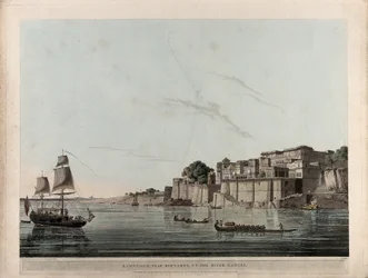 Ramnugur, cerca de Bernares, en el río Ganges