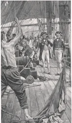 Izando la famosa señal, ilustración de 