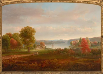 Vista del Hudson en otoño