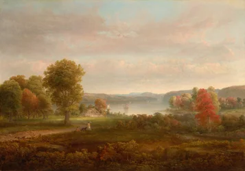 Vista del Hudson en otoño, 1850