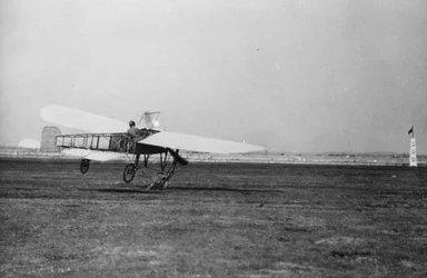 El avión de Grace justo cuando rebotó después de golpear el suelo, Blackpool