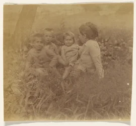 [Frances Eakins Crowell y cuatro de sus hijos]