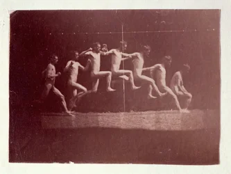 Fotografías de la rueda de Marey de George Reynolds, 1884