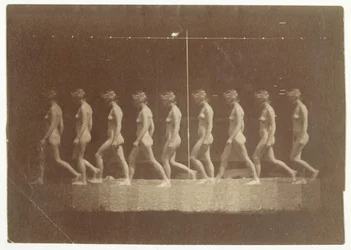 Fotografías de la rueda de Marey de modelo no identificado, 1884