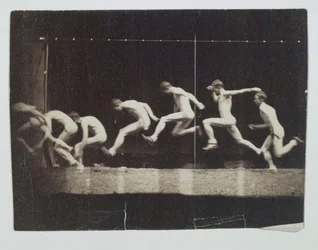 Fotografías de la rueda de Marey de modelo no identificado, 1884