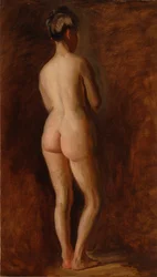 Desnudo femenino de pie (vista trasera)