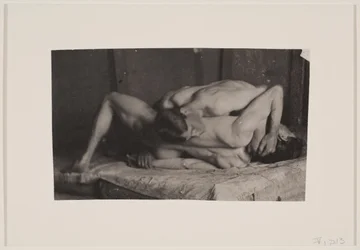 Luchadores en el estudio de Eakins, ca. 1899