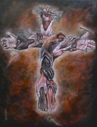 Cuerpo de Cristo, 2019 (técnica mixta sobre lienzo)