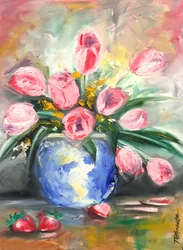 Tulip Sunrise, 2014 (óleo sobre lienzo)