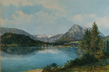El Altausseersee con el Dachstein