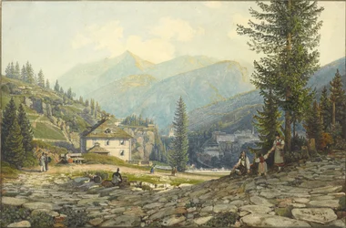 Vista de la Residencia del Archiduque Johann en las Termas de Gastein