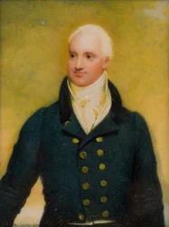 Retrato de Cecil Forester, c.1st Lord Forester, c.1830 (óleo y marfil)