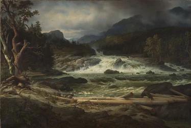 Las cataratas de Labro en Kongsberg
