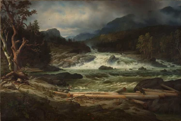 Las cascadas de Labro en Kongsberg