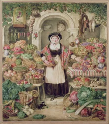 El puesto de verduras
