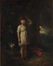 Un niño con un gato — Mañana