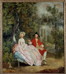 Conversación en un parque: Thomas Gainsborough y su esposa Margaret