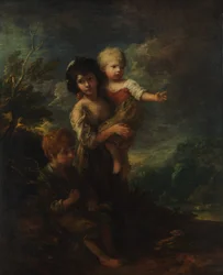 Niños de cabaña Los recolectores de leña, 1787