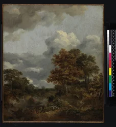 Paisaje con una piscina, 1746-1747