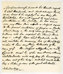 Carta de Thomas Gainsborough a Lord Hardwicke, c. 1760-1770