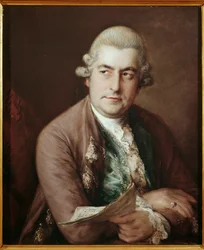 Retrato del compositor alemán Johan Christian Bach