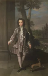 Retrato de cuerpo entero de William King, de 10 años, 1720