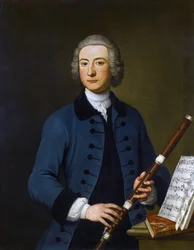 Lewis Christian Austin Granom (1722-1763) fue un músico, trompetista y flautista del siglo XVIII por Thomas Gibson