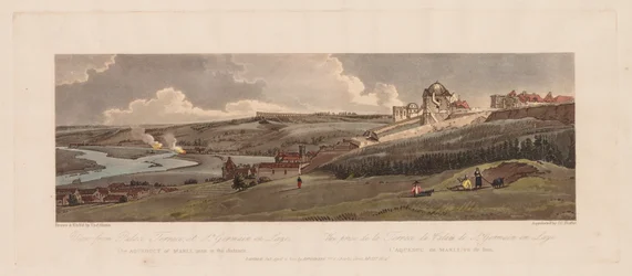 Una selección de veinte de las vistas más pintorescas de París: vista desde Palace Terrace, en St. Germain en Laye, el acueducto de Marli visto en la distancia