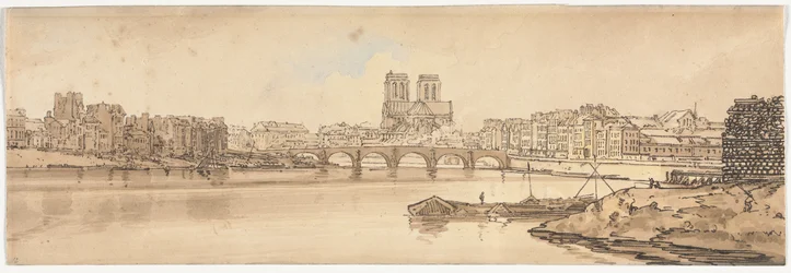 Vista del Puente de la Tournelle y Notre Dame tomada desde el Arsenal